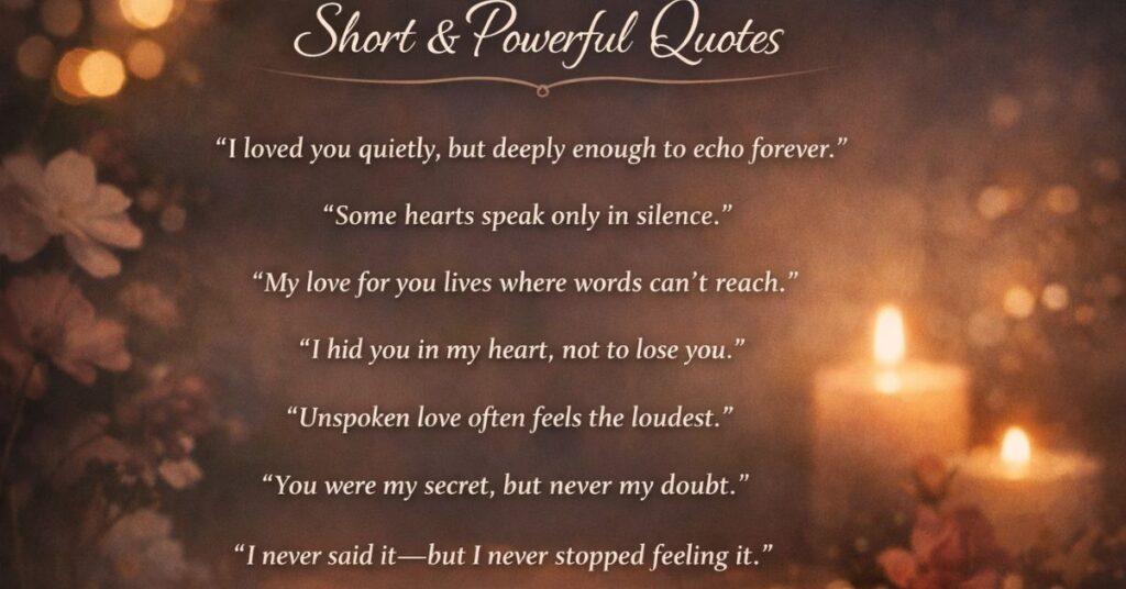 secret love quotes