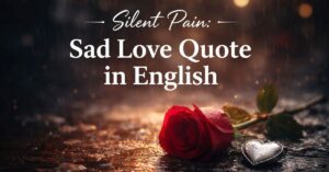 sad love quote in english