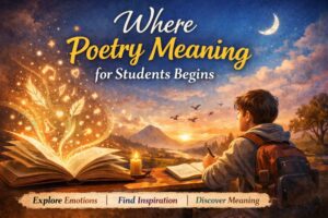 where poetry meaning for students