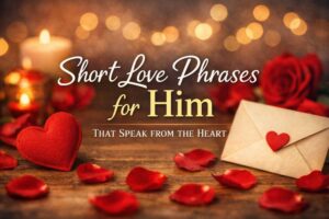 short love phrases for him