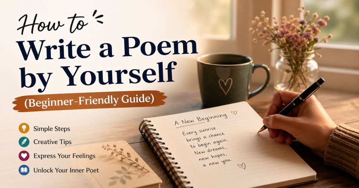 how to write a poem by yourself
