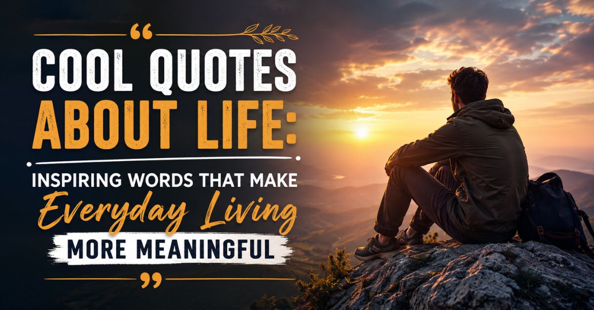 Cool Quotes About Life