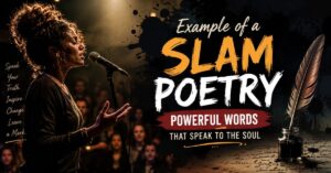 Example of a Slam Poetry