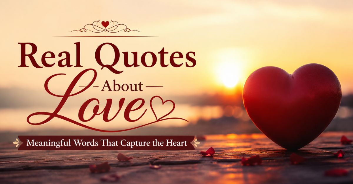 real quotes about love