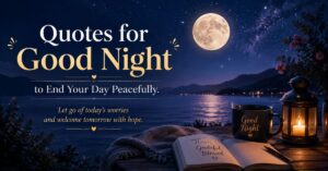 quotes for good night