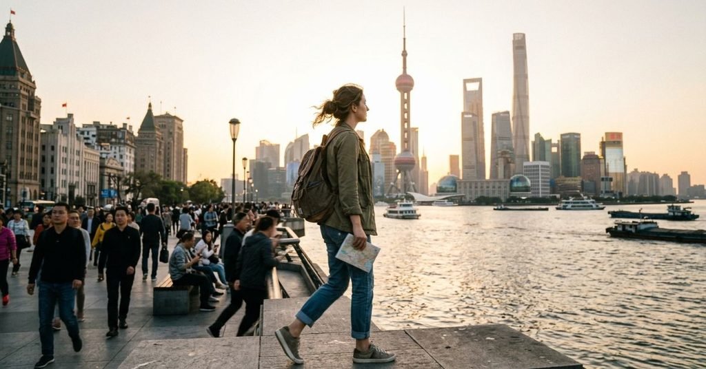 Walk the Bund at Sunrise or Sunset in china